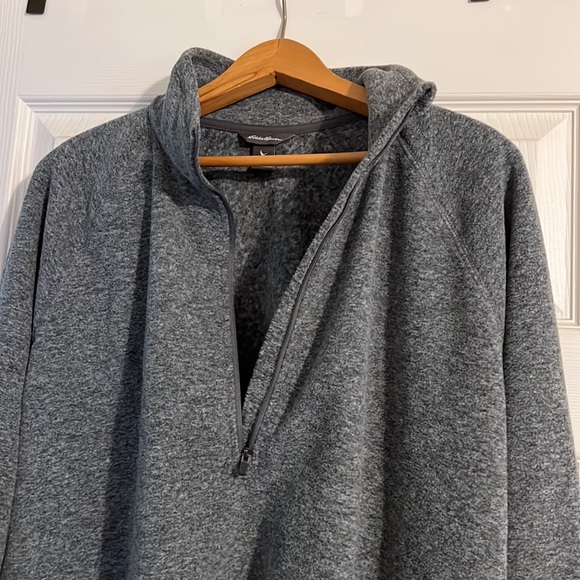 NWT, 2xl tall, grey 1/4 zip pull over Eddie Bauer. - Picture 5 of 8